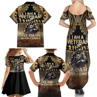 Polynesia Veterans Day Family Matching Summer Maxi Dress and Hawaiian Shirt Thank You Veterans Polynesian Pattern LT05 - Polynesian Pride