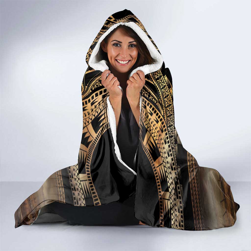 Polynesia Veterans Day Hooded Blanket Thank You Veterans Polynesian Pattern LT05 - Polynesian Pride