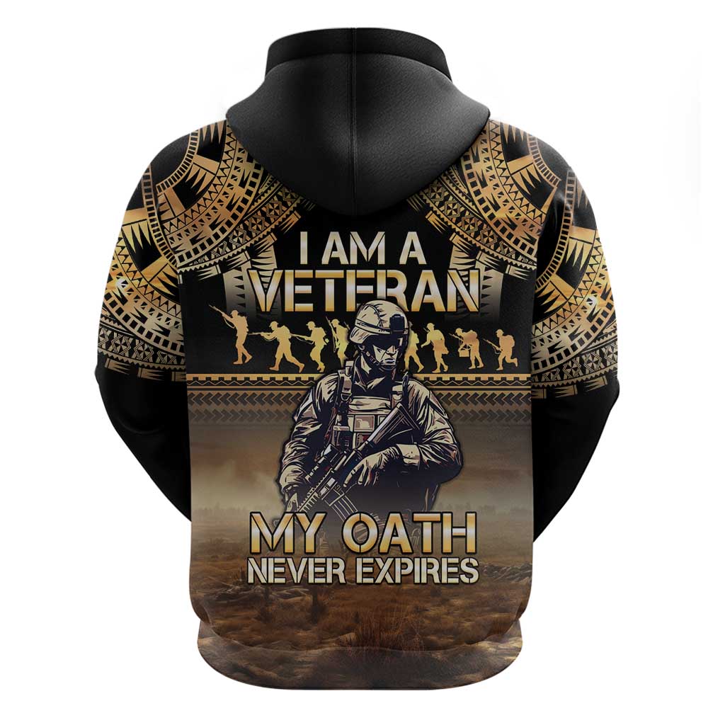 Polynesia Veterans Day Hoodie Thank You Veterans Polynesian Pattern LT05 - Polynesian Pride