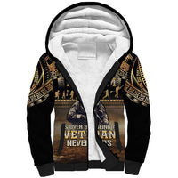 Polynesia Veterans Day Sherpa Hoodie Thank You Veterans Polynesian Pattern LT05 Unisex Gold - Polynesian Pride