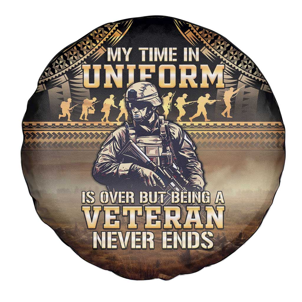 Polynesia Veterans Day Spare Tire Cover Thank You Veterans Polynesian Pattern LT05 - Polynesian Pride