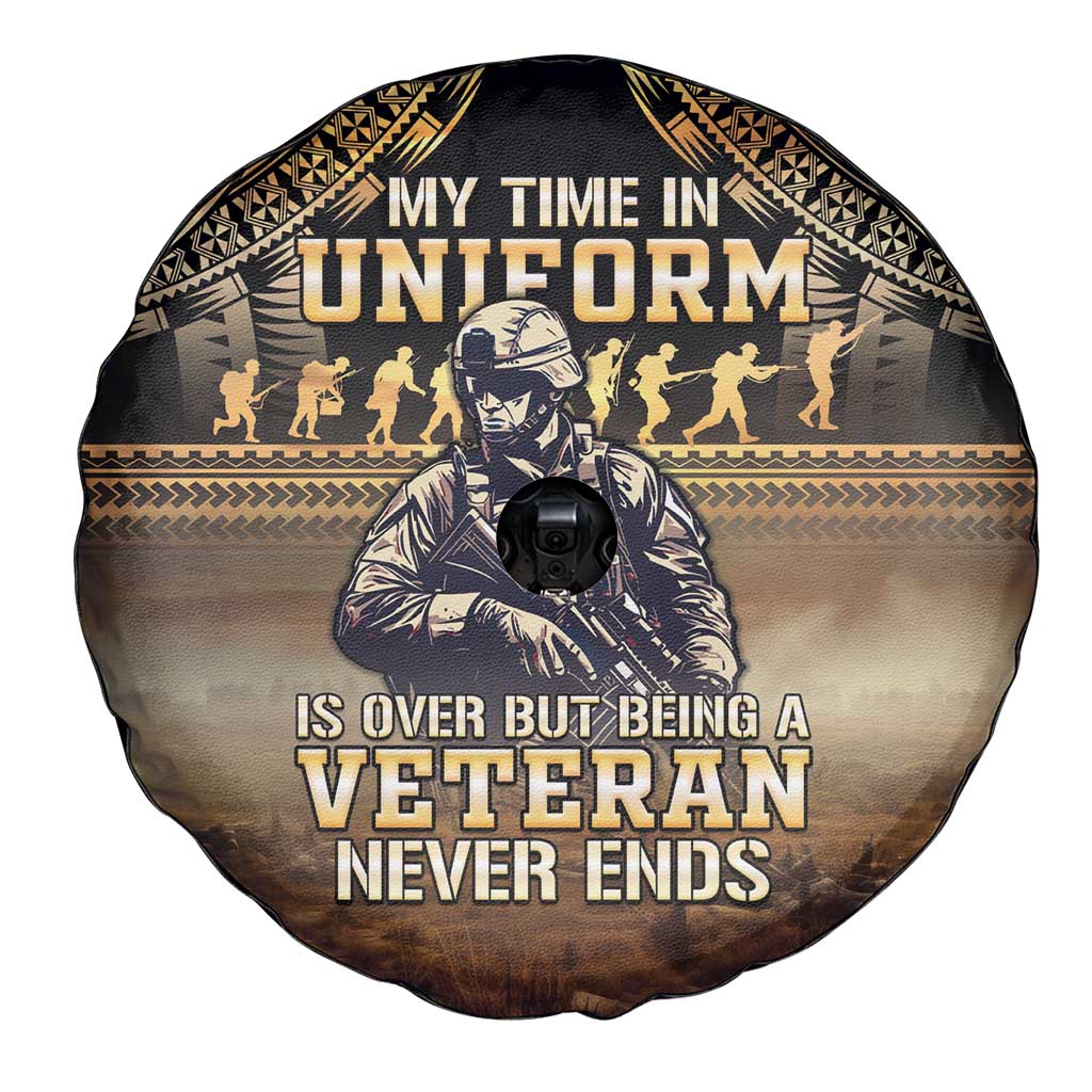 Polynesia Veterans Day Spare Tire Cover Thank You Veterans Polynesian Pattern LT05 - Polynesian Pride