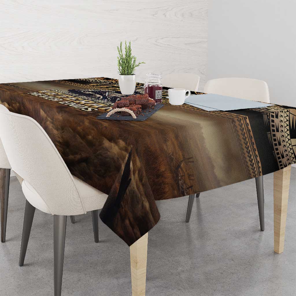Polynesia Veterans Day Tablecloth Thank You Veterans Polynesian Pattern LT05 - Polynesian Pride