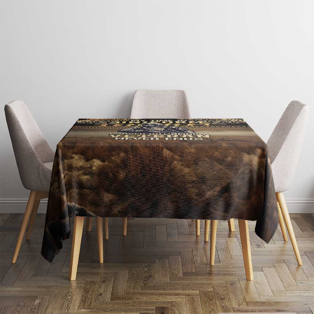 Polynesia Veterans Day Tablecloth Thank You Veterans Polynesian Pattern LT05 - Polynesian Pride