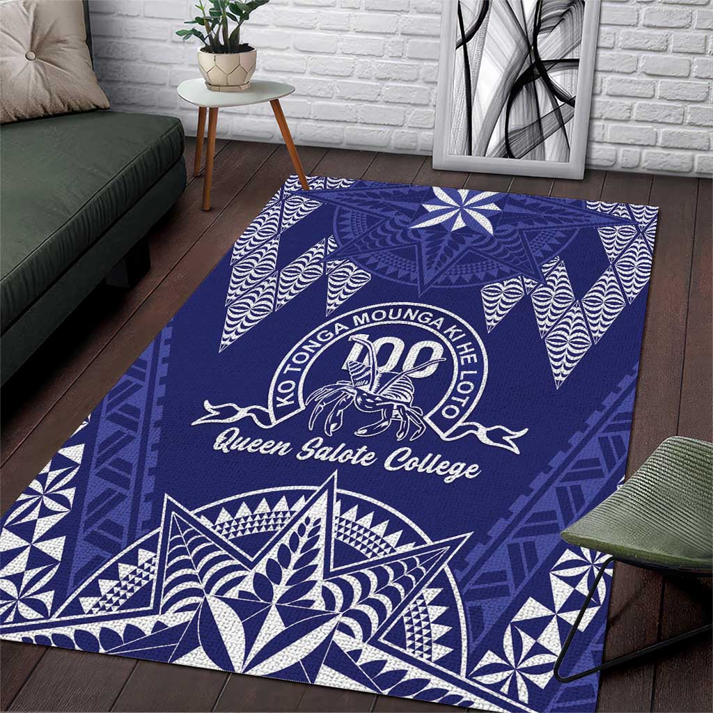 Queen Salote College Centenary Area Rug Tongan Kupesi Pattern - Polynesian Pride