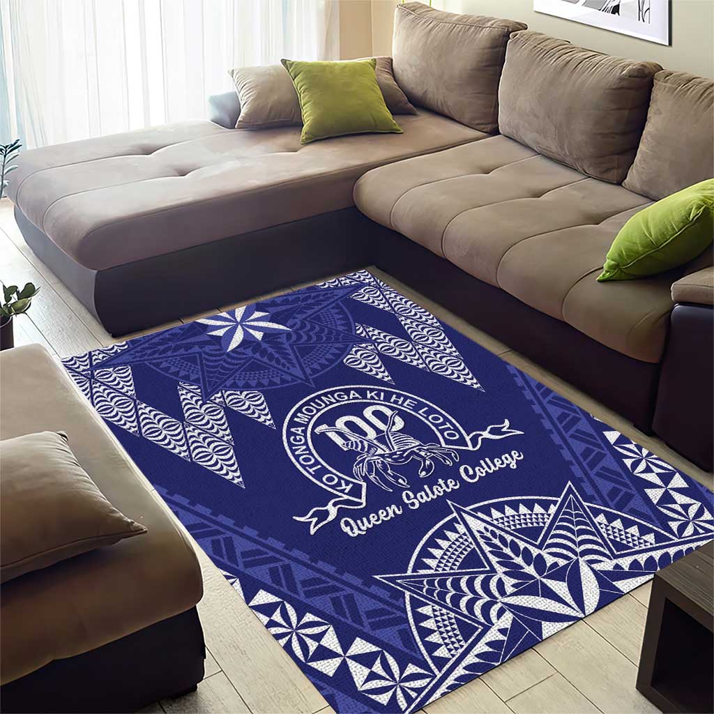 Queen Salote College Centenary Area Rug Tongan Kupesi Pattern - Polynesian Pride