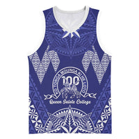 Personalised Queen Salote College Centenary Basketball Jersey Tongan Kupesi Pattern - Polynesian Pride