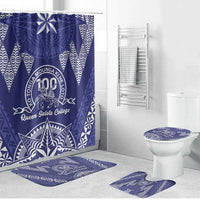 Queen Salote College Centenary Bathroom Set Tongan Kupesi Pattern - Polynesian Pride