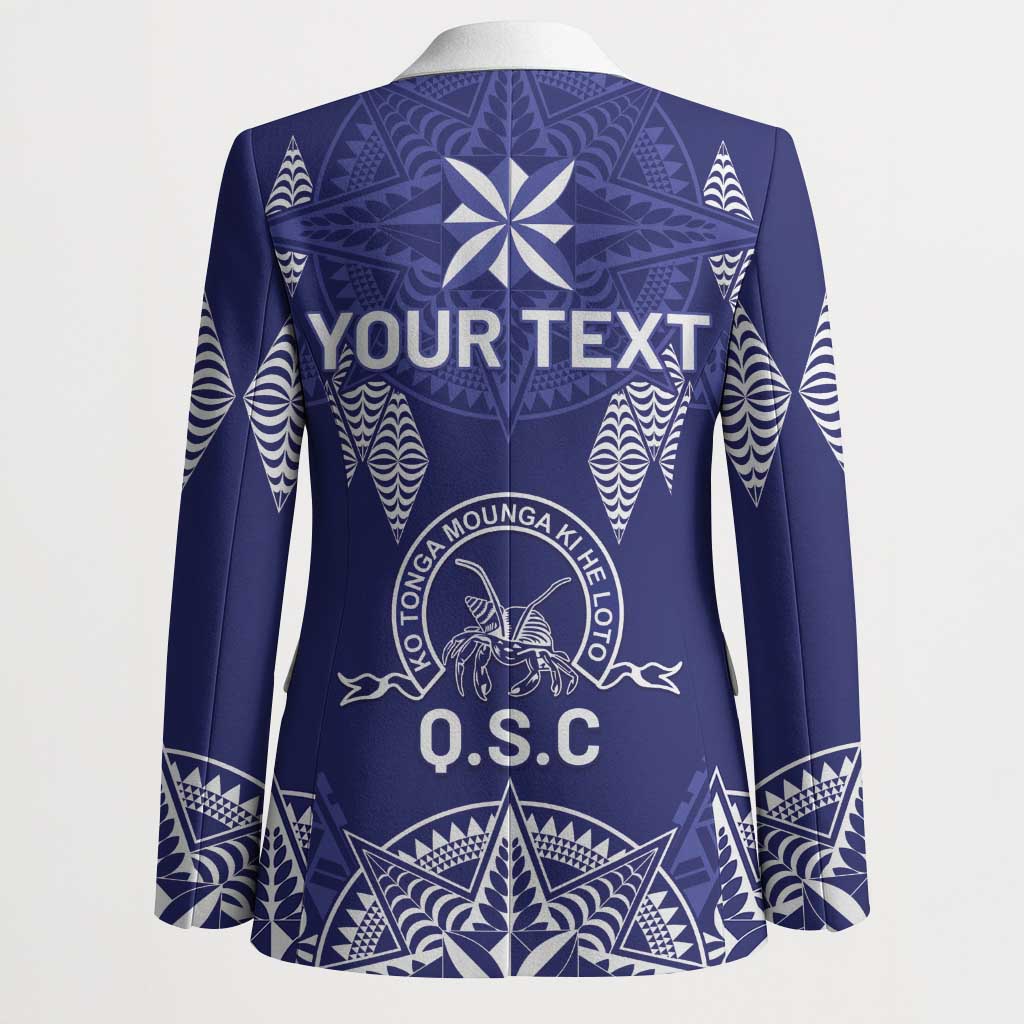 Personalised Queen Salote College Centenary Blazer Tongan Kupesi Pattern - Polynesian Pride