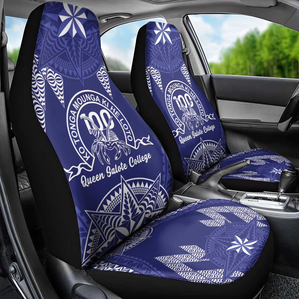Queen Salote College Centenary Car Seat Cover Tongan Kupesi Pattern - Polynesian Pride