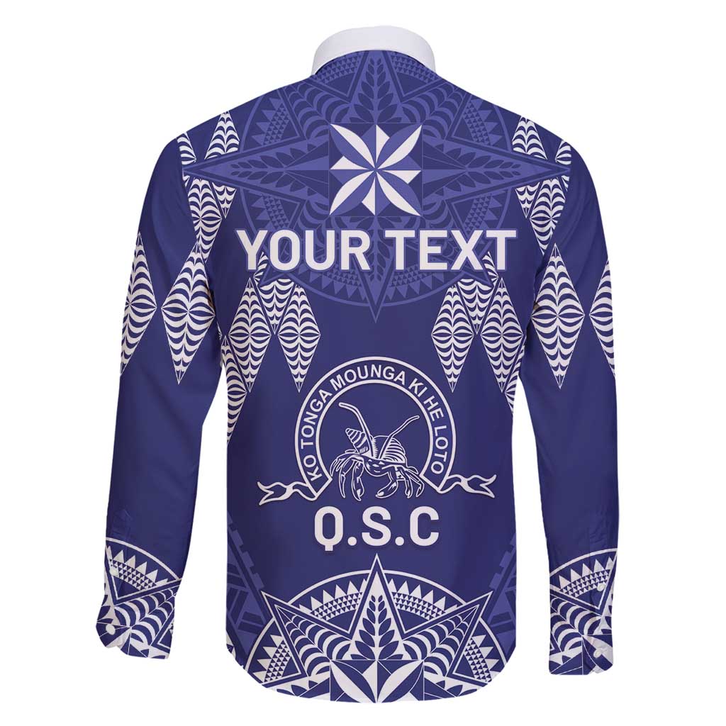 Personalised Queen Salote College Centenary Family Matching Long Sleeve Bodycon Dress and Hawaiian Shirt Tongan Kupesi Pattern - Polynesian Pride