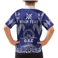 Personalised Queen Salote College Centenary Family Matching Mermaid Dress and Hawaiian Shirt Tongan Kupesi Pattern - Polynesian Pride