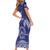 Personalised Queen Salote College Centenary Family Matching Short Sleeve Bodycon Dress and Hawaiian Shirt Tongan Kupesi Pattern - Polynesian Pride