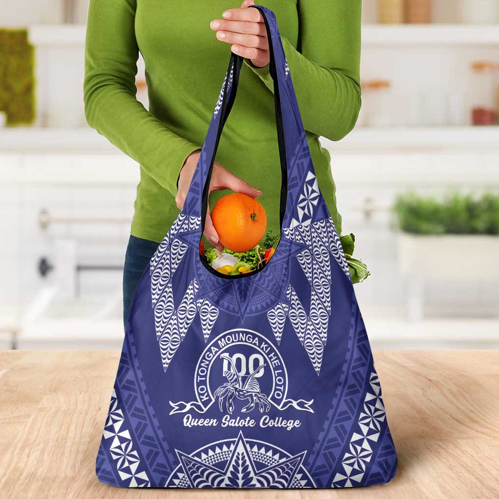 Queen Salote College Centenary Grocery Bag Tongan Kupesi Pattern - Polynesian Pride
