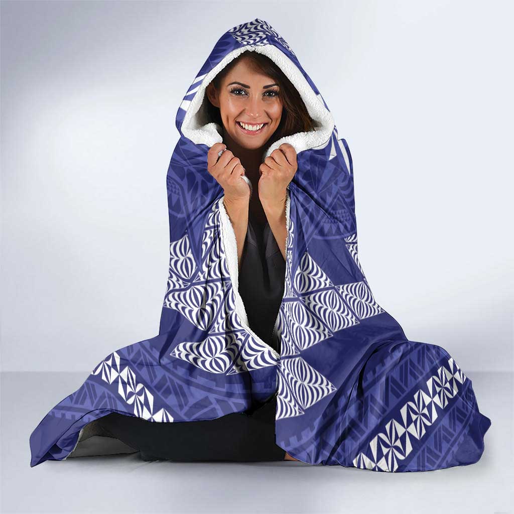 Queen Salote College Centenary Hooded Blanket Tongan Kupesi Pattern - Polynesian Pride