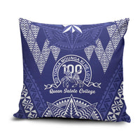 Queen Salote College Centenary Pillow Cover Tongan Kupesi Pattern - Polynesian Pride