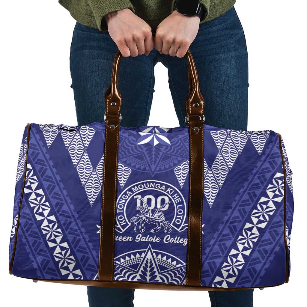 Queen Salote College Centenary Travel Bag Tongan Kupesi Pattern - Polynesian Pride