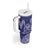 Personalised Queen Salote College Centenary Tumbler With Handle Tongan Kupesi Pattern - Polynesian Pride