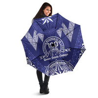 Queen Salote College Centenary Umbrella Tongan Kupesi Pattern - Polynesian Pride