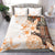 Fiji Bedding Set Masi Tapa Pattern Brown LT05 - Polynesian Pride