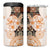 Fiji 4 in 1 Can Cooler Tumbler Masi Tapa Pattern Brown