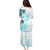 Fiji Family Matching Puletasi Dress and Hawaiian Shirt Masi Tapa Pattern Blue LT05 - Polynesian Pride