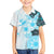 Fiji Family Matching Puletasi Dress and Hawaiian Shirt Masi Tapa Pattern Blue LT05 Son's Shirt Blue - Polynesian Pride