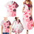 Fiji Family Matching Summer Maxi Dress and Hawaiian Shirt Masi Tapa Pattern Red LT05 - Polynesian Pride