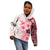 Fiji Kid Hoodie Masi Tapa Pattern Red LT05 - Polynesian Pride