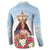 Guam Patroness Button Sweatshirt The Legend Santa Marian Kamalen