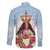 Guam Patroness Family Matching Puletasi and Hawaiian Shirt The Legend Santa Marian Kamalen