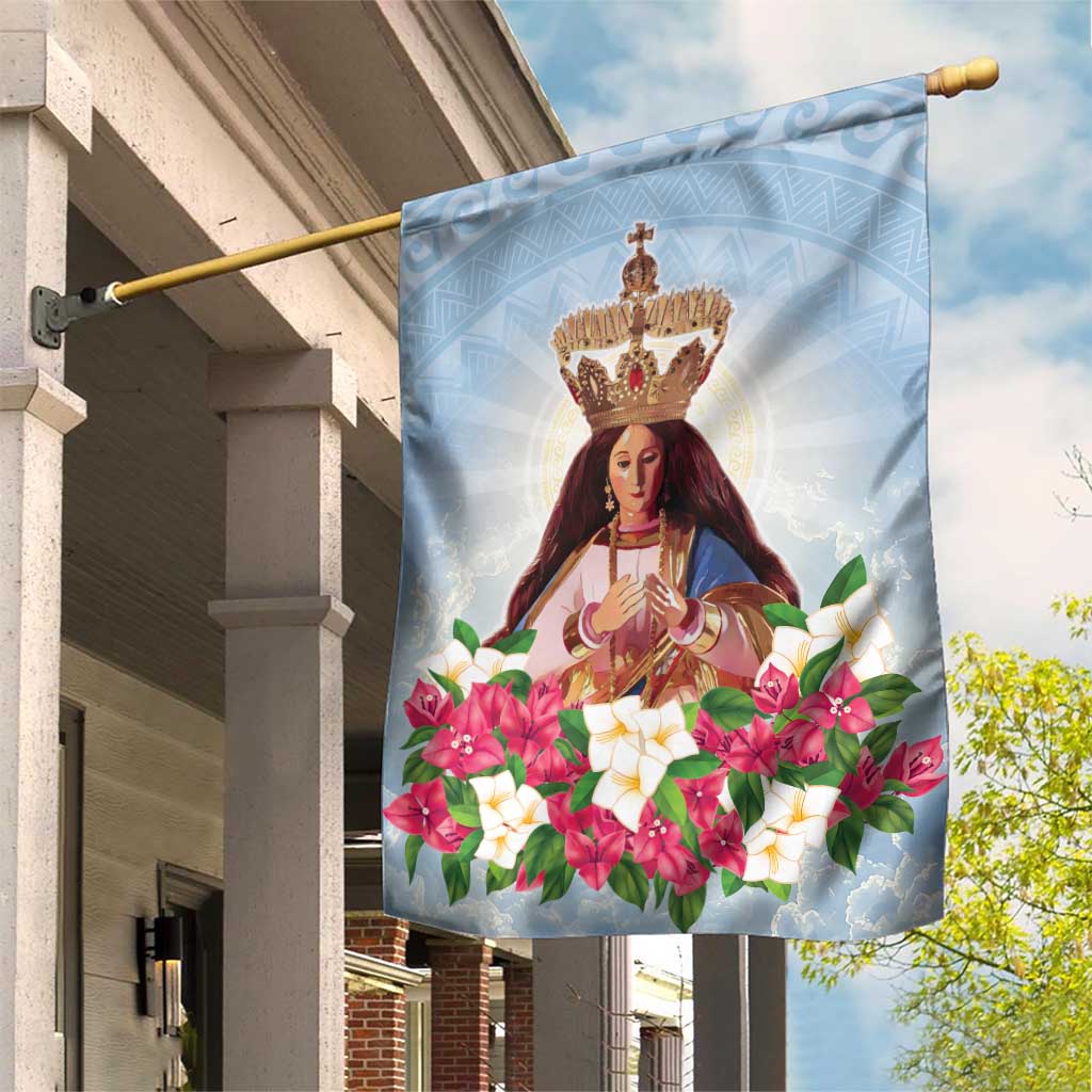 Guam Patroness Garden Flag The Legend Santa Marian Kamalen LT05 House Flag Blue - Polynesian Pride