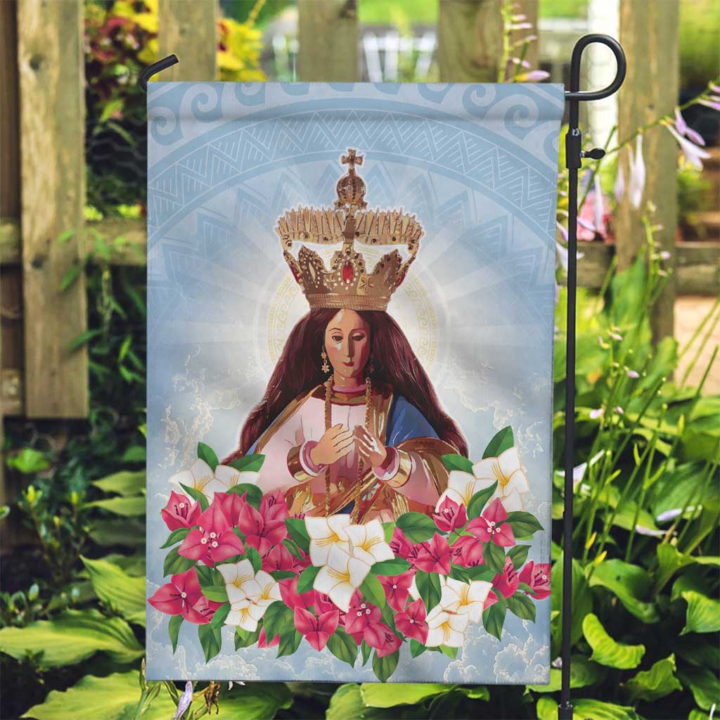 Guam Patroness Garden Flag The Legend Santa Marian Kamalen LT05 Garden Flag Blue - Polynesian Pride