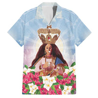 Guam Patroness Hawaiian Shirt The Legend Santa Marian Kamalen LT05 Blue - Polynesian Pride