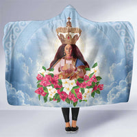 Guam Patroness Hooded Blanket The Legend Santa Marian Kamalen LT05 One Size Blue - Polynesian Pride