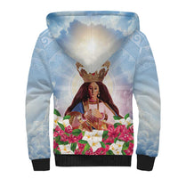 Guam Patroness Sherpa Hoodie The Legend Santa Marian Kamalen LT05 - Polynesian Pride