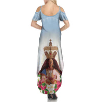 Guam Patroness Summer Maxi Dress The Legend Santa Marian Kamalen LT05 - Polynesian Pride