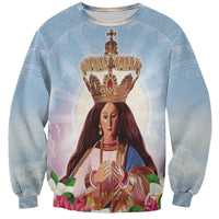 Guam Patroness Sweatshirt The Legend Santa Marian Kamalen LT05 Unisex Blue - Polynesian Pride