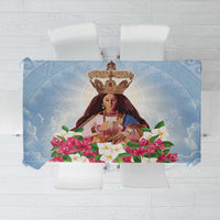 Guam Patroness Tablecloth The Legend Santa Marian Kamalen LT05 Blue - Polynesian Pride