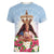 Guam Patroness Women V-Neck T-Shirt The Legend Santa Marian Kamalen