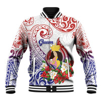 Happy Guam Santa Marian Kamalen Day Baseball Jacket LT05 Unisex White - Polynesian Pride
