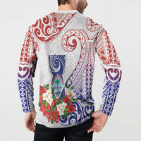 Happy Guam Santa Marian Kamalen Day Button Sweatshirt LT05 - Polynesian Pride