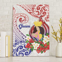 Happy Guam Santa Marian Kamalen Day Canvas Wall Art LT05 Without Frame White - Polynesian Pride