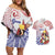 Happy Guam Santa Marian Kamalen Day Couples Matching Off Shoulder Short Dress and Hawaiian Shirt