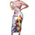 Happy Guam Santa Marian Kamalen Day Family Matching Short Sleeve Bodycon Dress and Hawaiian Shirt