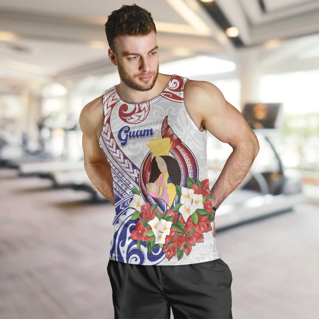 Happy Guam Santa Marian Kamalen Day Men Tank Top LT05 White - Polynesian Pride