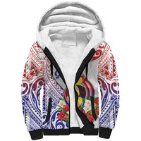 Happy Guam Santa Marian Kamalen Day Sherpa Hoodie LT05 Unisex White - Polynesian Pride