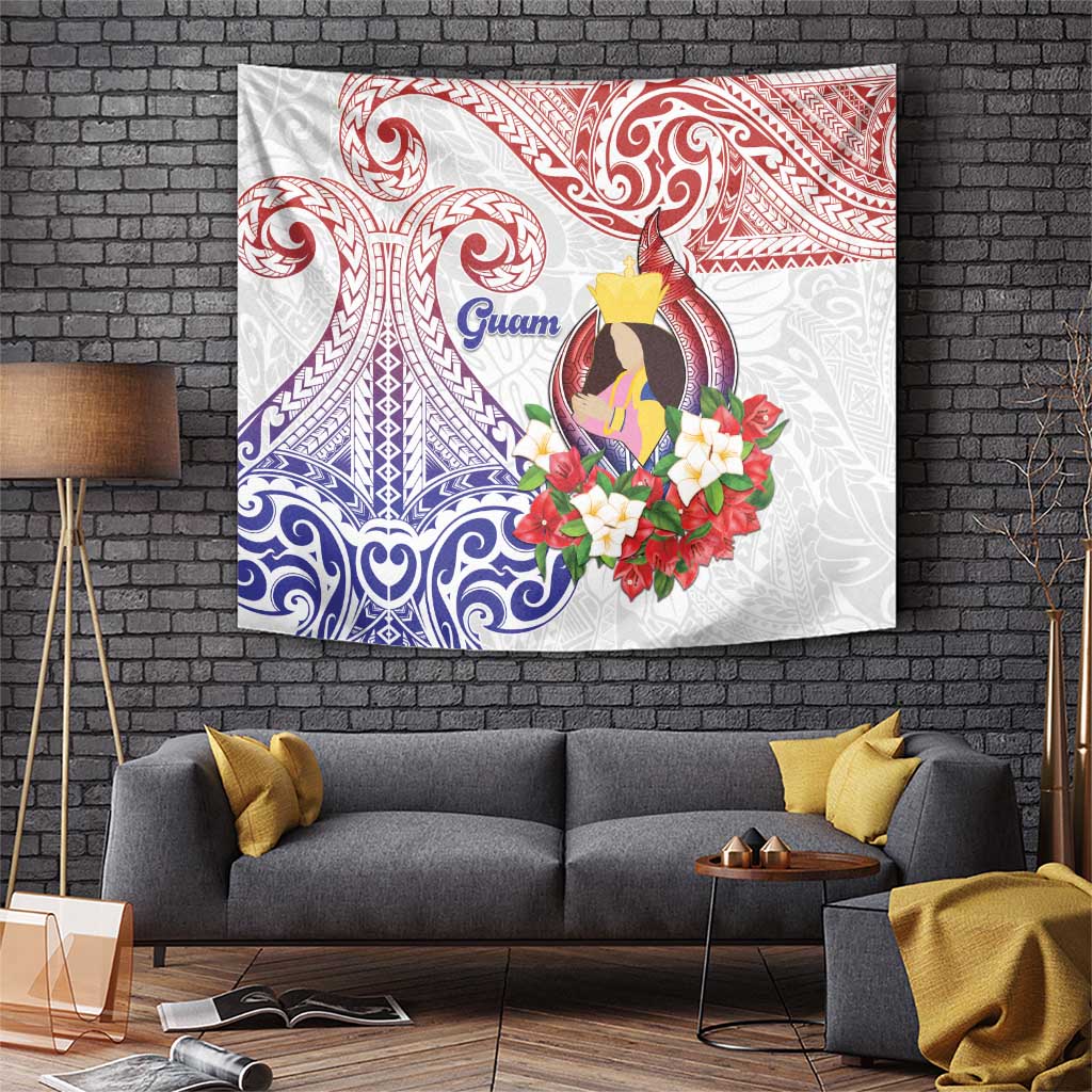 Happy Guam Santa Marian Kamalen Day Tapestry