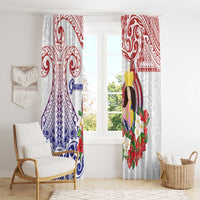 Happy Guam Santa Marian Kamalen Day Window Curtain LT05 - Polynesian Pride