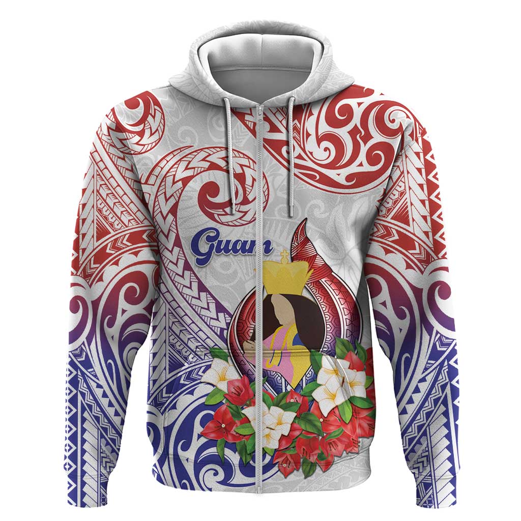 Happy Guam Santa Marian Kamalen Day Zip Hoodie